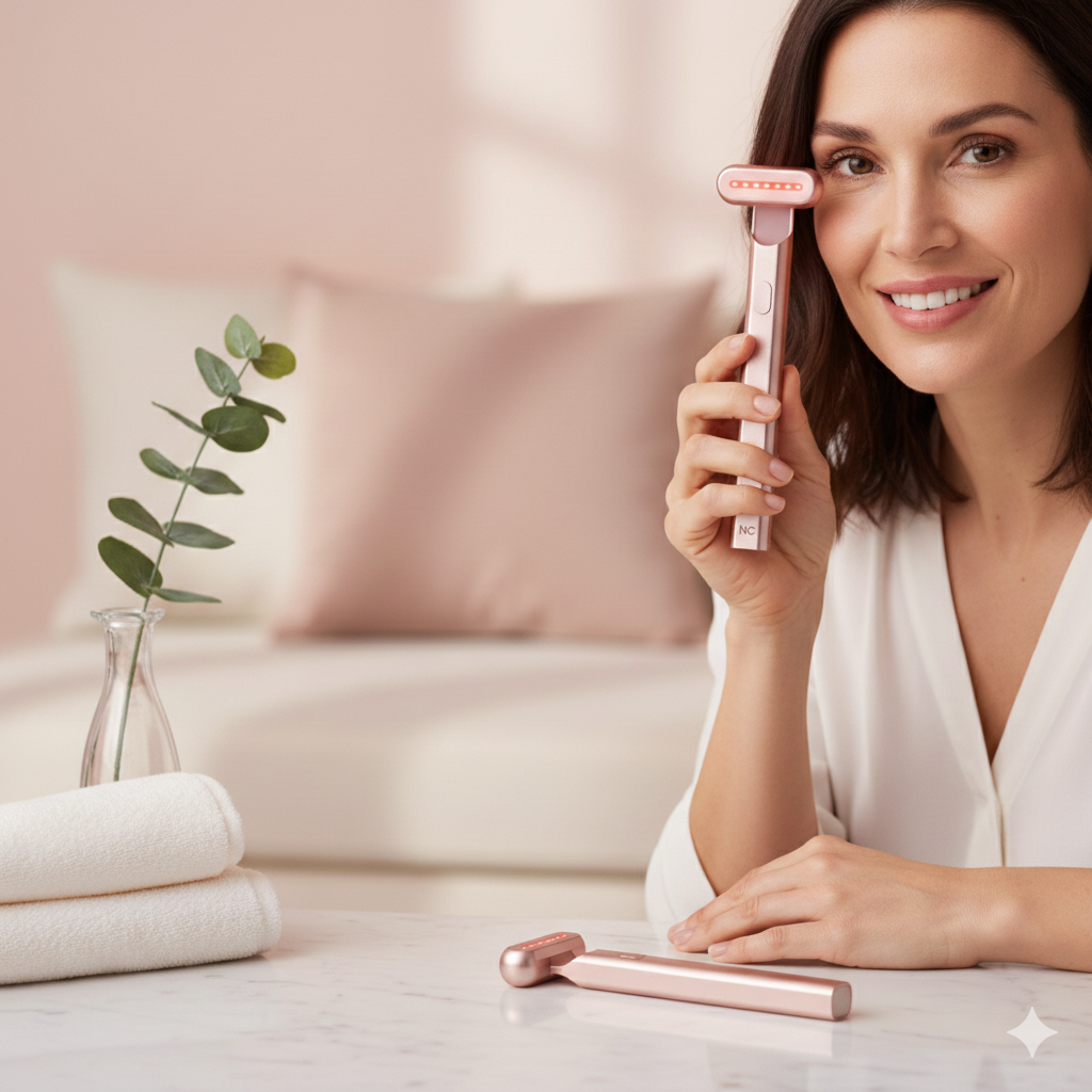 Baguette De Soin Visage 4-en-1 Lumière Rouge